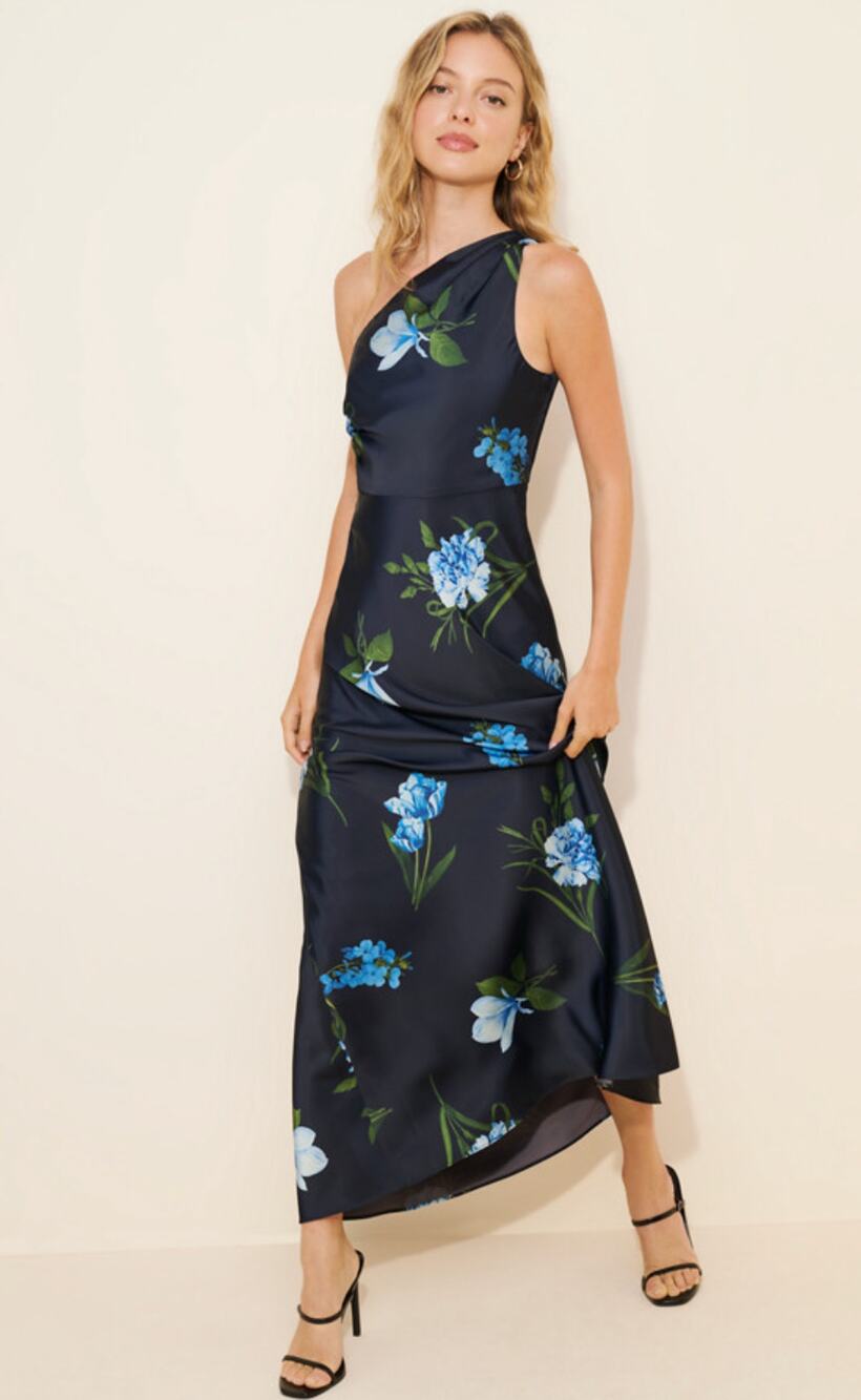 SACHIN + BABI Delphine Gown in Obsidian Blooms Size 8